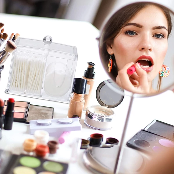 Fültisztító Pálcika és Vattakorong Tartó