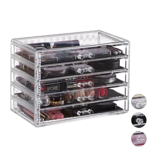 ELGA Smink Tároló Rendszerező Állvány, 4 Színben