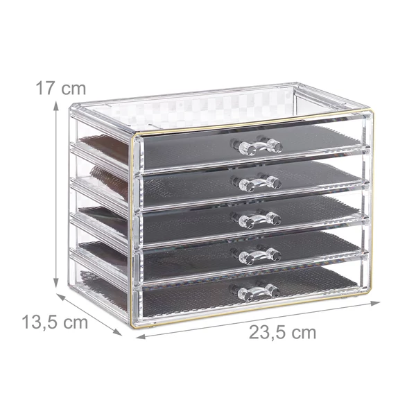 ELGA Smink Tároló Rendszerező Állvány, 4 Színben