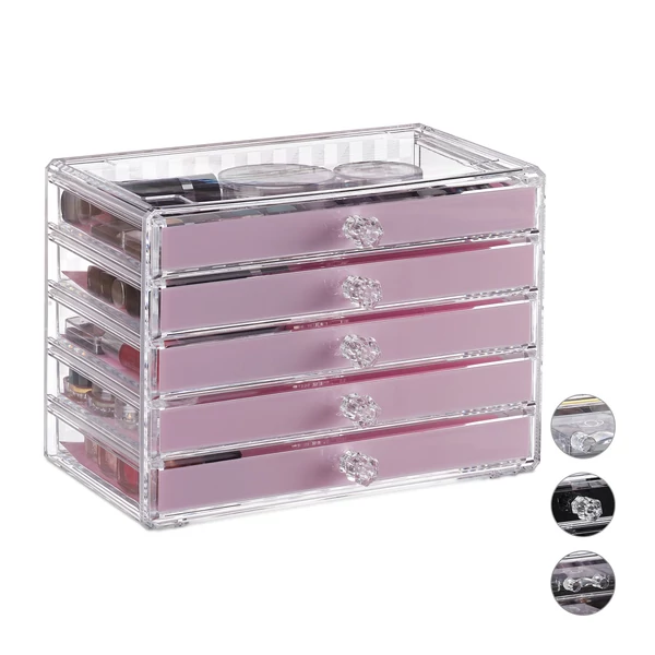 ELGA Smink Tároló Rendszerező Állvány, 4 Színben