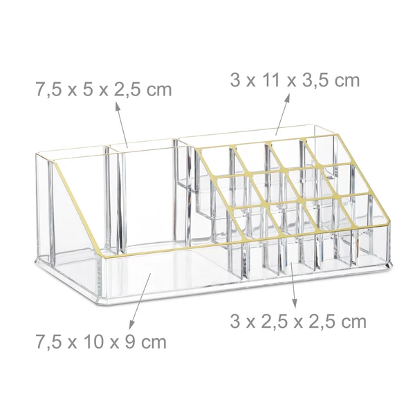 GÉNA Smink Tároló, Rendszerező 4 Fiókkal