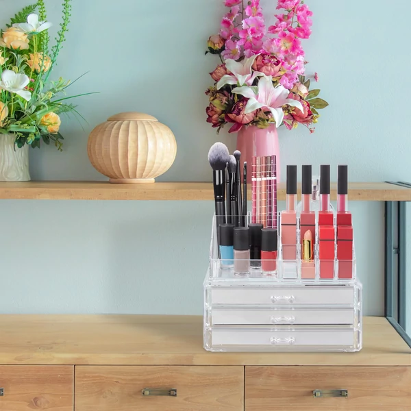 LARA 2 az 1-ben Smink Tároló, Rendszerező és Ékszertartó, 2 Színben