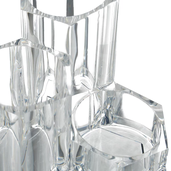 Ria 3 részes akril sminktároló és ecsettartó üresen