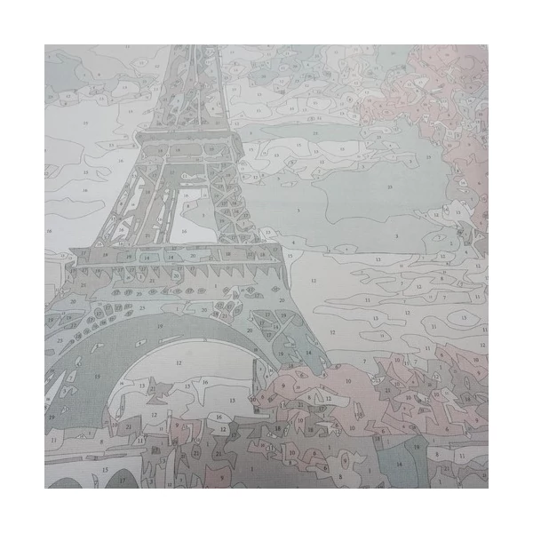 Párizs Eiffel Torony Számfestő Készlet 40 x 50 cm