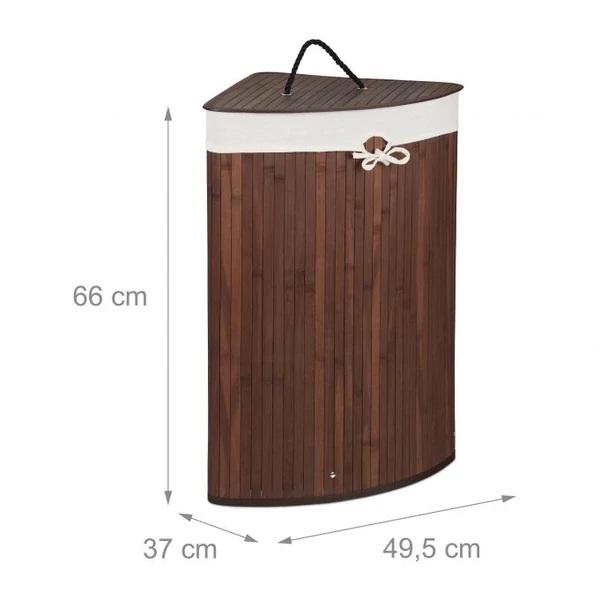 ALINA Bambusz Szennyestartó, 5 Színben