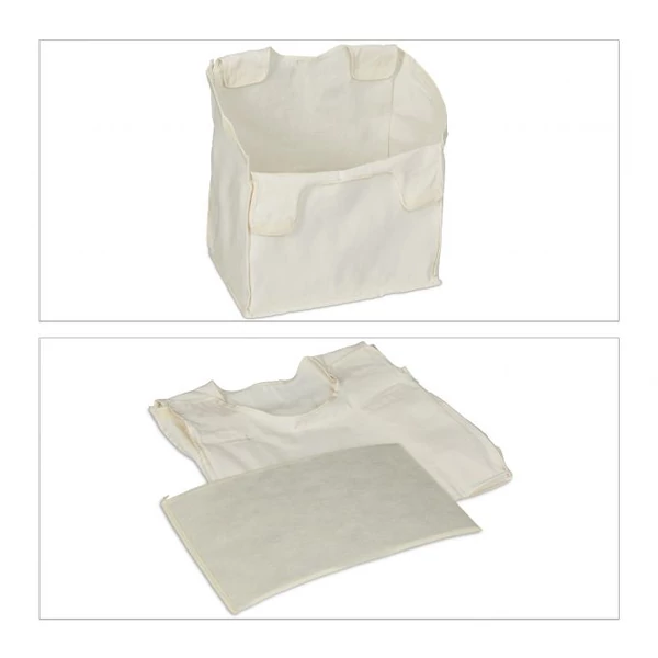 BARMO Bambusz Fürdőszoba Polc és Szennyestartó