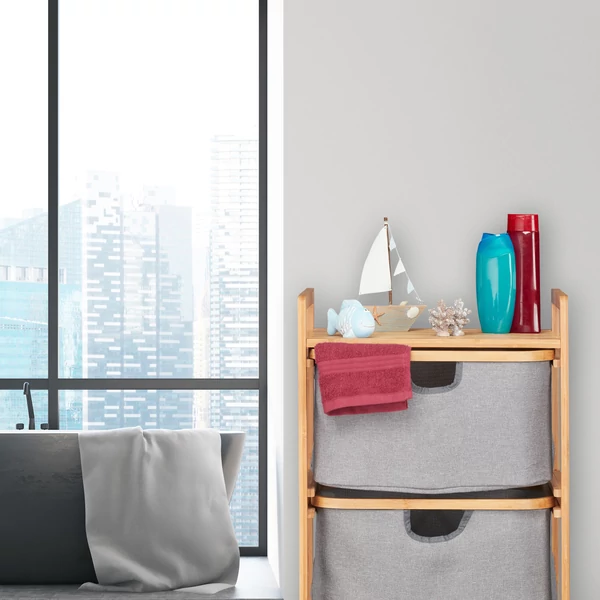 BOKUK Bambusz Tripla Szennyestartó