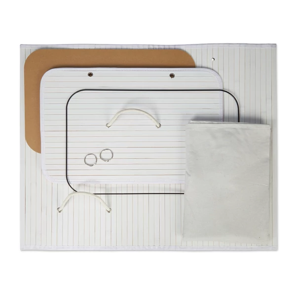 kivehető fehér huzat bambusz szennyestartó belső