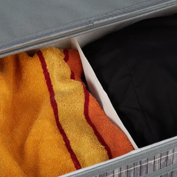 HESZNA Bambusz Szennyestartó, 5 Választható Színben