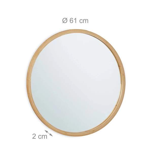 AZRU Fali Bambusz Tükör 