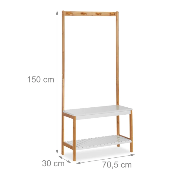 Mömak pad és cipőtároló és ruhaállvány méretei