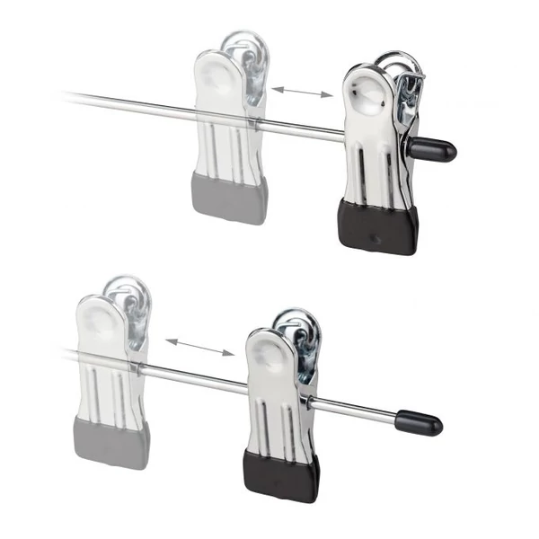 Gumirozott csiptető csipesz a nadrág és szoknyatartó vállfán