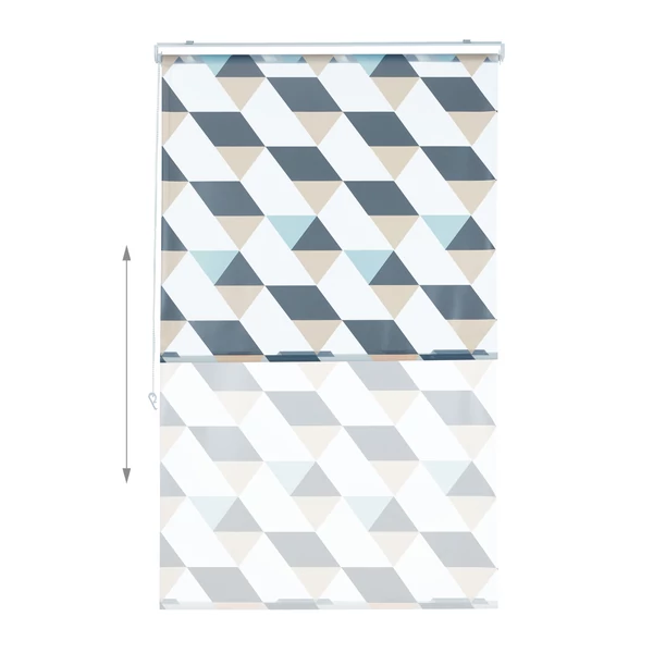 Geometriai Mintás Zuhanyroló 100 x 240 cm