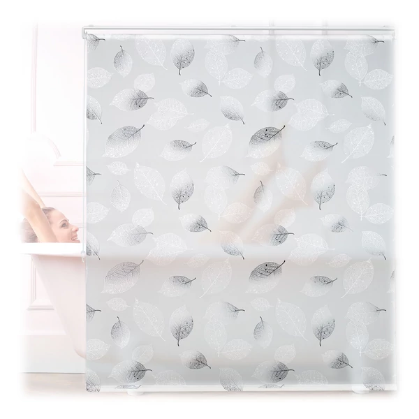 Őszi levél mintás zuhanyroló rolós zuhanyfüggöny 140 x 240 cm méretben