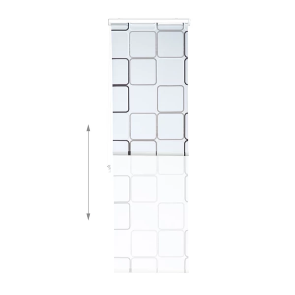 Négyzet Mintás Zuhanyroló 60 x 240 cm
