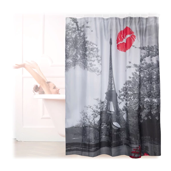 Zuhanyfüggöny Eiffel torony mintával