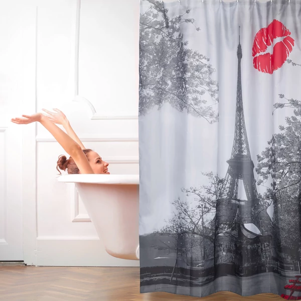 Eiffel torony mintás Paris zuhanyfüggöny