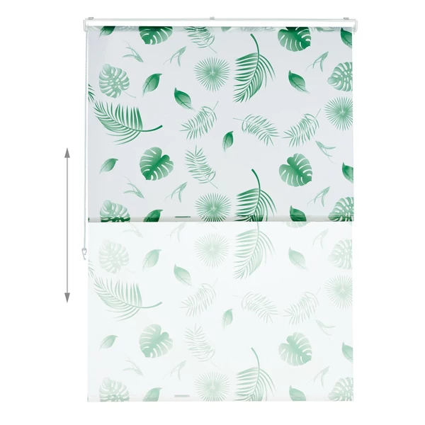 ZÖLD LEVÉL Mintás Zuhanyroló 140 x 240 cm