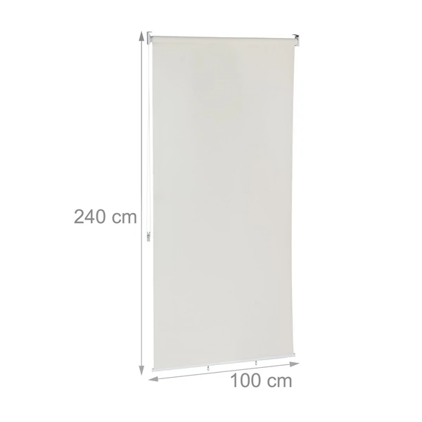 HANAN Kültéri Függőleges Napellenző, Terasz Árnyékoló Roló 240 x 100 cm