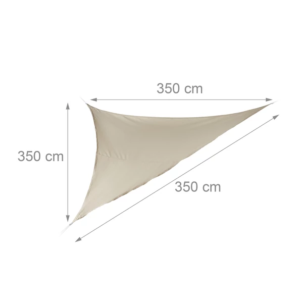 Napvitorla 3,5 x 3,5 x 3,5 m