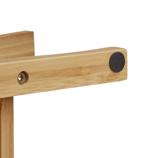 Tora bambusz bortartó állvány talpán elhelyezett puha gumirozott csúszásgátló betét