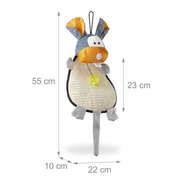 Felakasztható Fali Egér Kaparófa Macskáknak 55 cm