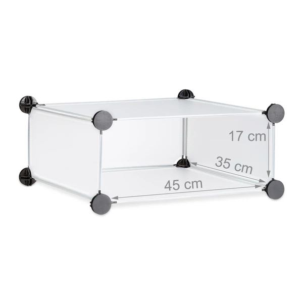 LACY Cipőtartó, 10 Tároló Rekesszel, 3 Színben