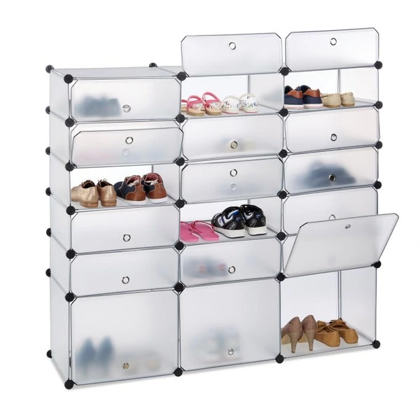 LACY Cipőtartó, 18 Tároló Rekesszel, 3 Színben