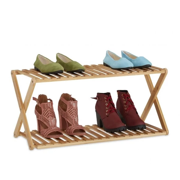 SHIORI Összecsukható Bambusz Cipőtartó