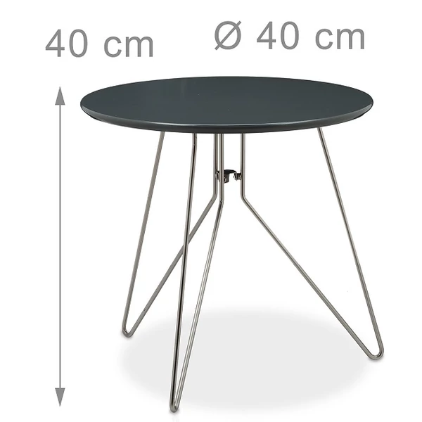 kerek nappali dohányzóasztal minimalista design stílus