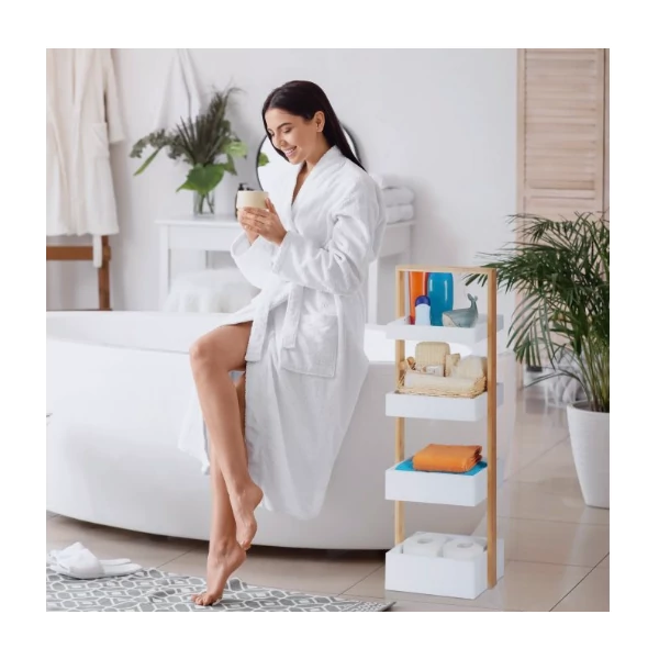 modern fürdőszoba polc kozmetikumok tárolásához