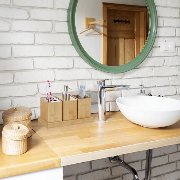 Bambusz Szappanadagoló, Fogkefe és Fogkrémtartó Szett