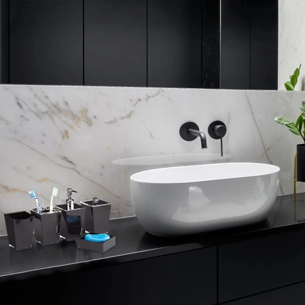 BOLPON Szappanadagoló, Szappantartó, Fogkefe és Fogkrémtartó Szett