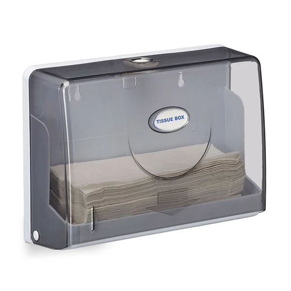 Falra szerelhető zárható plexi előlapos papírtörlő adagoló