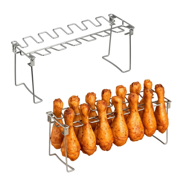 Csirkecomb Tartó Grill Állvány 2 darabos Szett