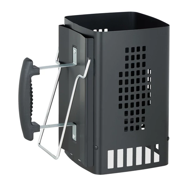 GENIT grillgyújtó kémény fekete praktikus kialakítással