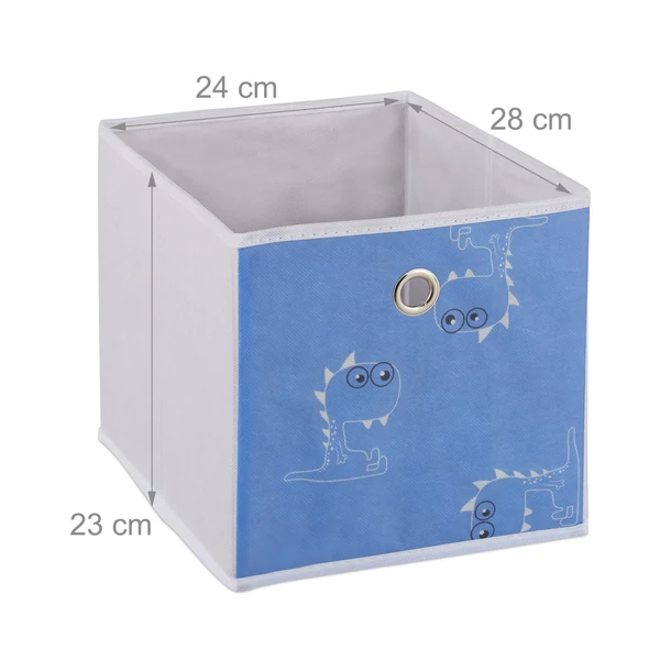 vidám dínó mintás gyerekszoba polcrendszer