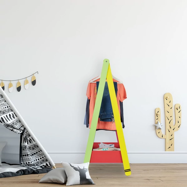 KINDER Ruhaállvány, Tárolóval