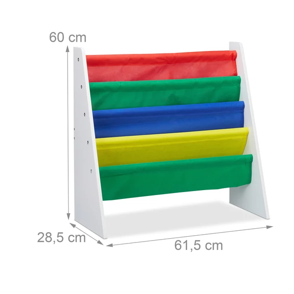 Tinka gyermek könyvespolc és játéktároló méretezett katalógusképe