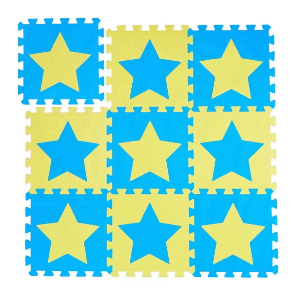 Csillag Mintás Habszivacs Puzzle Szőnyeg Gyerekeknek
