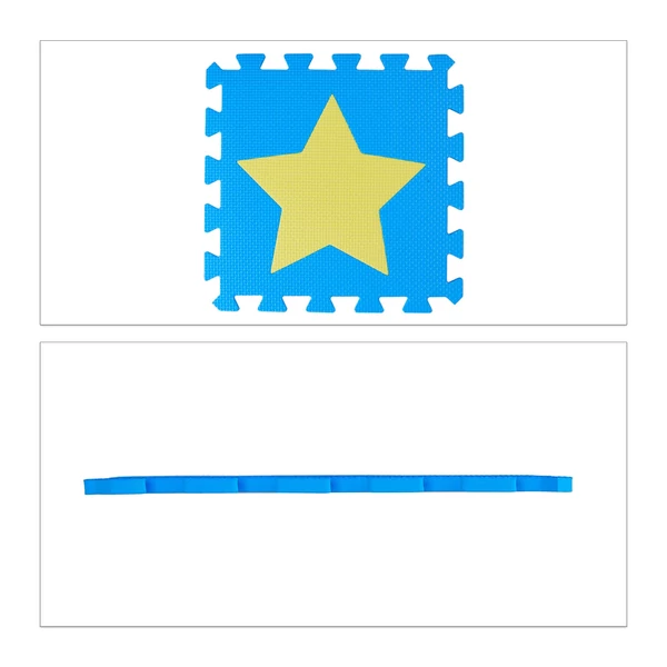 Csillag Mintás Habszivacs Puzzle Szőnyeg Gyerekeknek