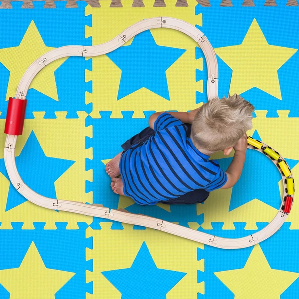 Csillag Mintás Habszivacs Puzzle Szőnyeg Gyerekeknek