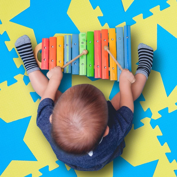 Csillag Mintás Habszivacs Puzzle Szőnyeg Gyerekeknek