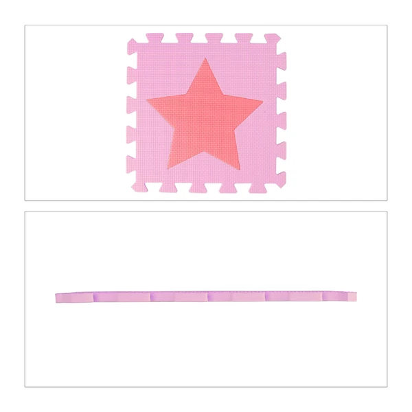 Csillag Mintás Habszivacs Puzzle Szőnyeg Gyerekeknek