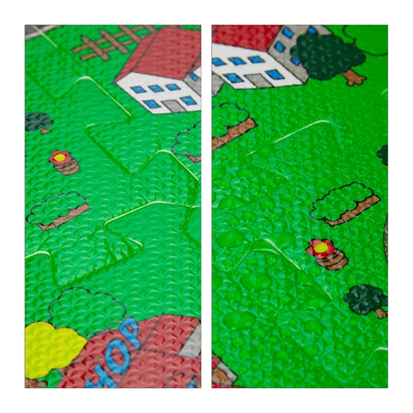 út és város mintás gyerek szivacs puzzle