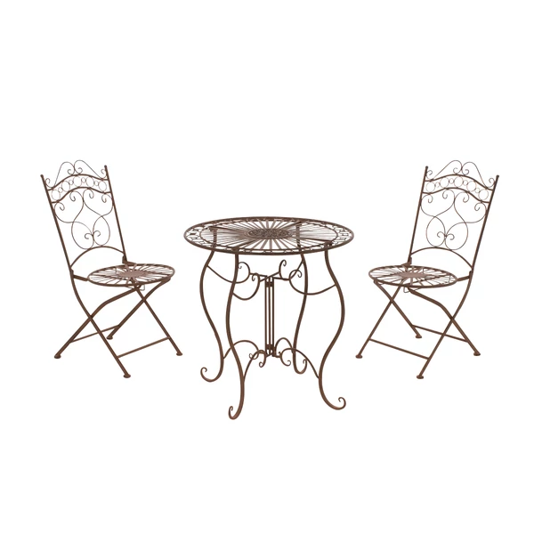 INDRA Kerti Bútor Szett, Antik-Barna