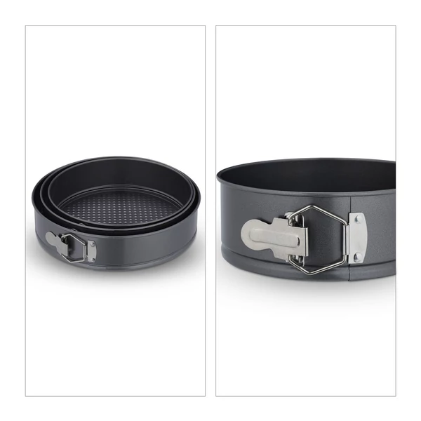 Larb kerek csatos tortaforma oldalról