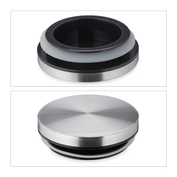 Minaka üveg tároló rozsdmentes teteje fűszerekhez 