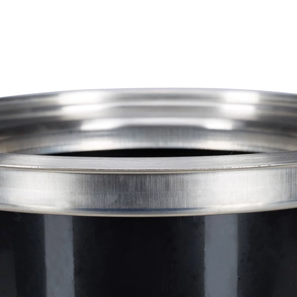 Rozsdamentes acélból készült felső része egy munkapultba építhető szemetesnek