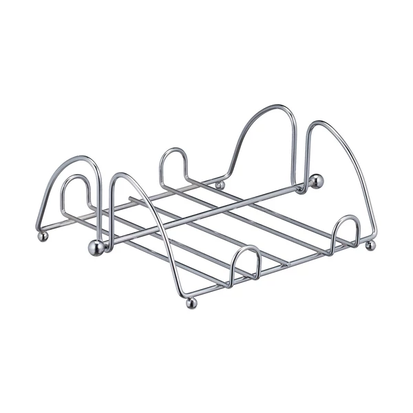 rozsdamentes acél szalvétatartó leszorítórúddal szalvéták nélkül öresen